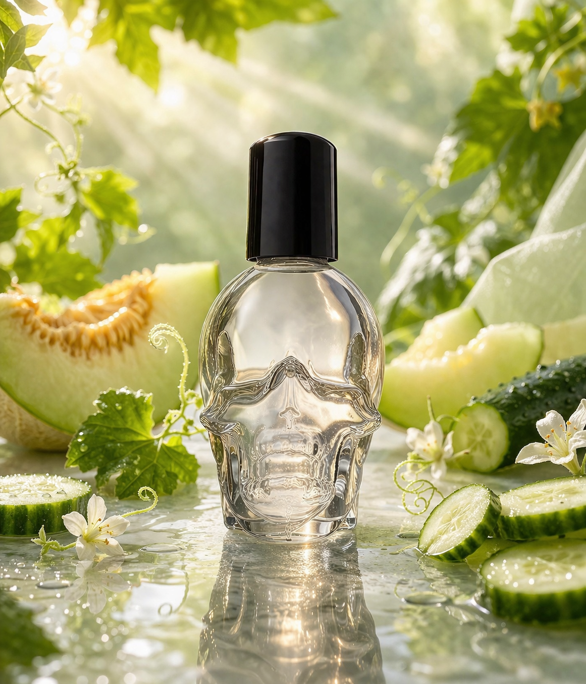 Roll on Skull Perfume Bottles