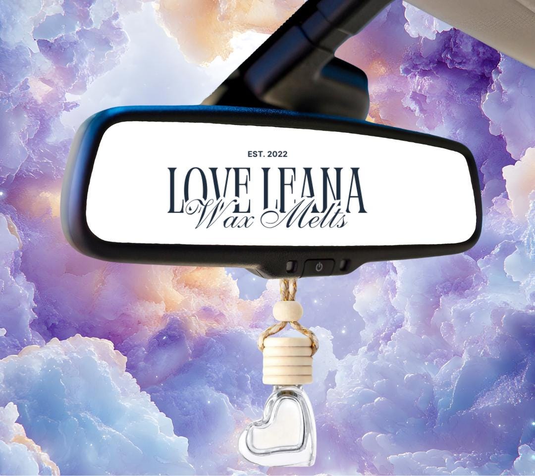 Valentines Heart Car Diffuser:  Highly Scented