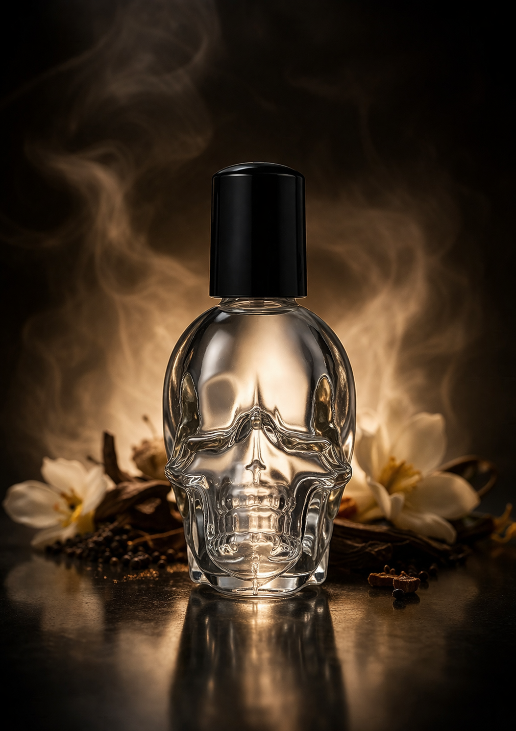 Roll on Skull Perfume Bottles