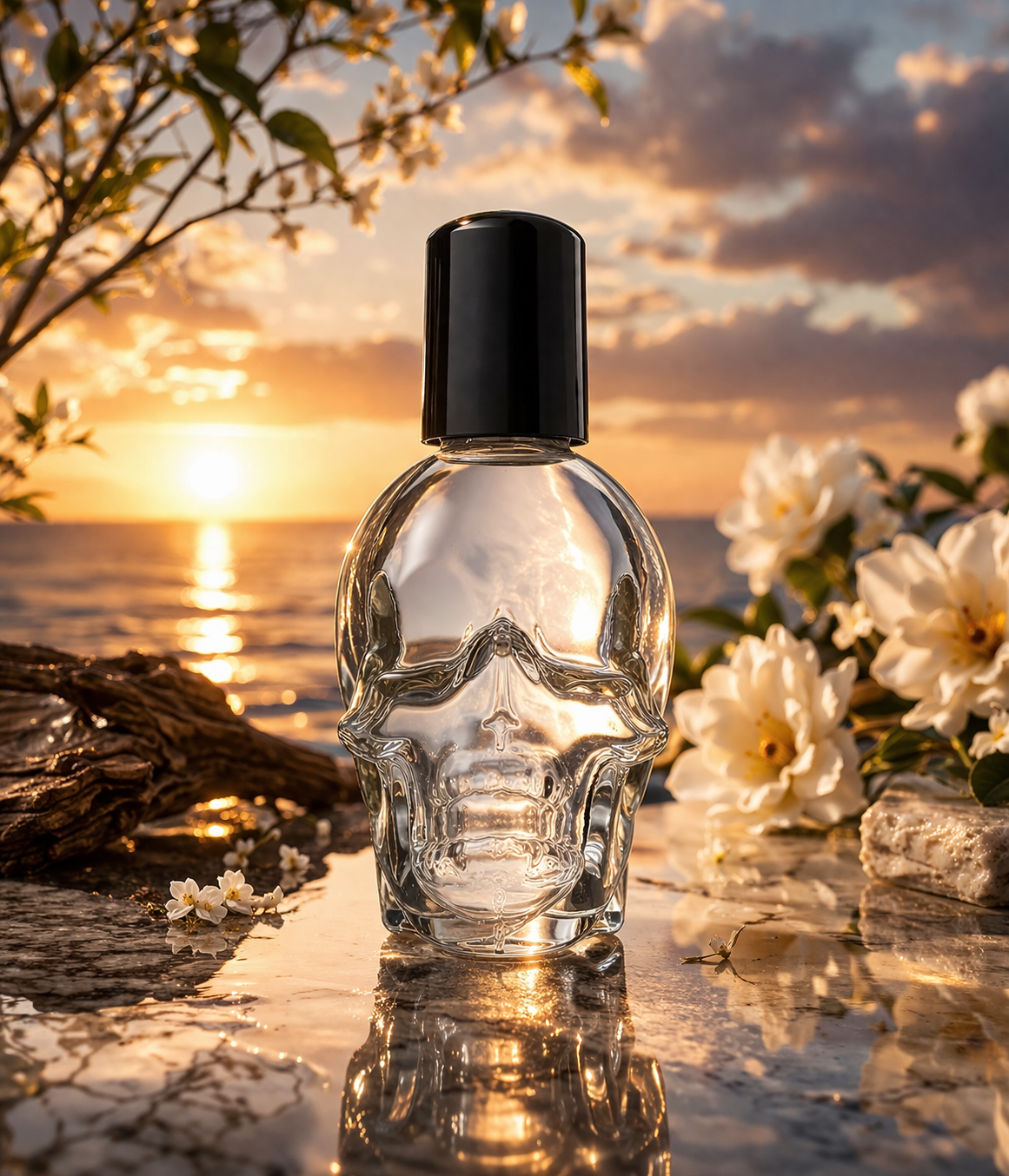 Roll on Skull Perfume Bottles