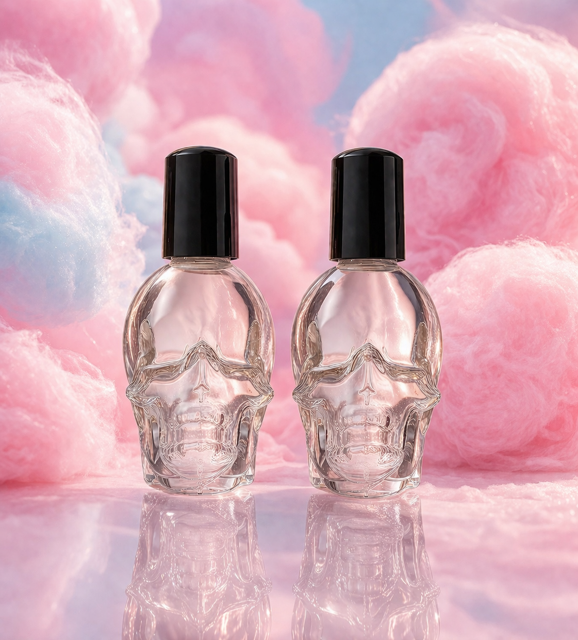 Roll on Skull Perfume Bottles