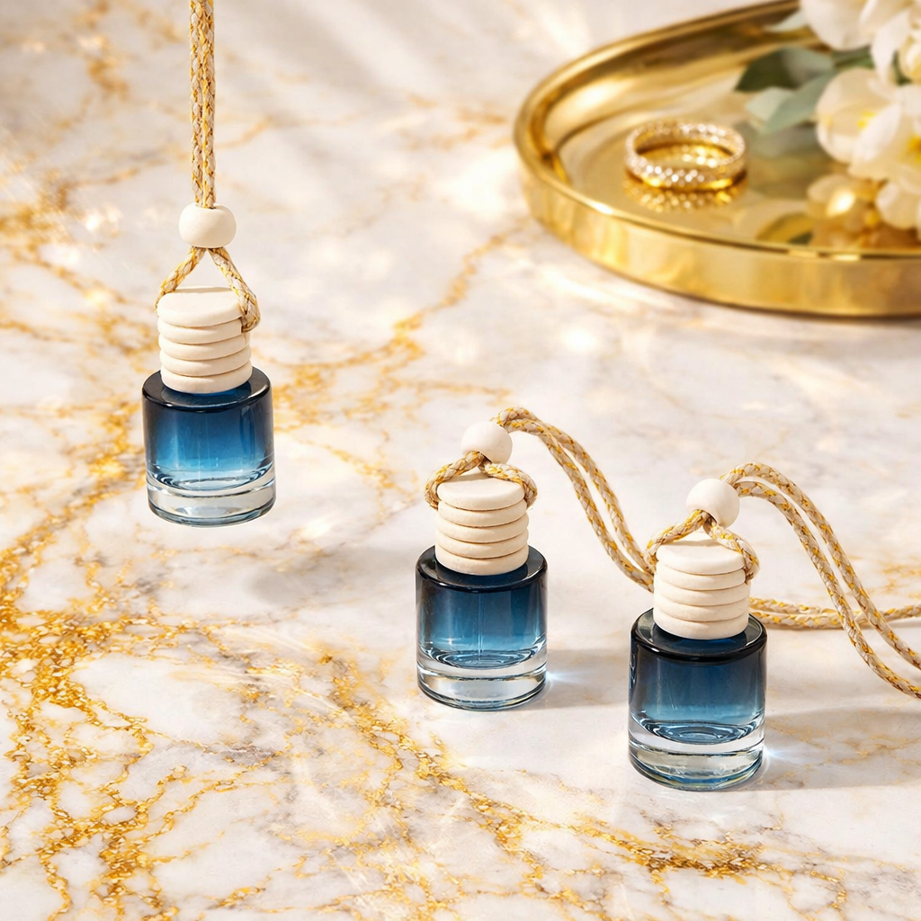 Glass Car Diffuser:  Highly Scented
