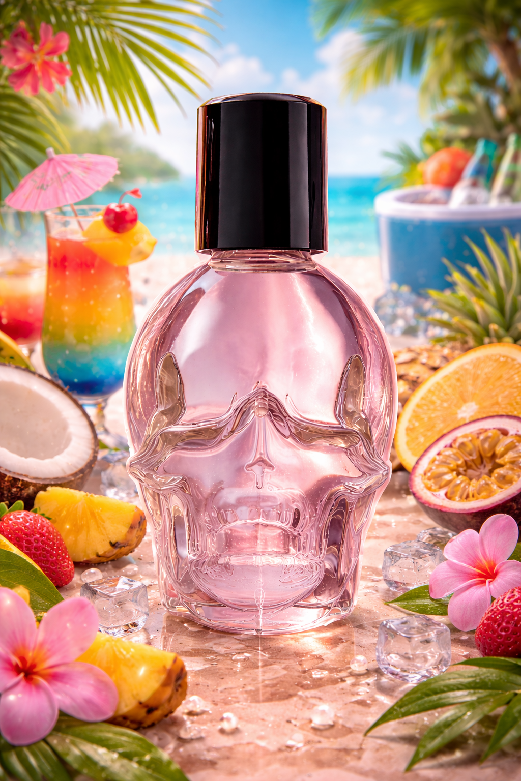 Roll on Skull Perfume Bottles