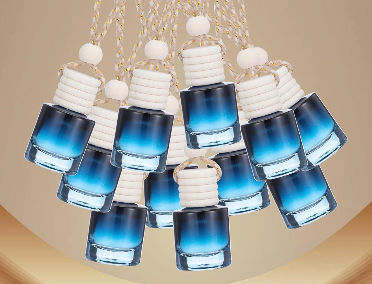 Glass Car Diffuser:  Highly Scented