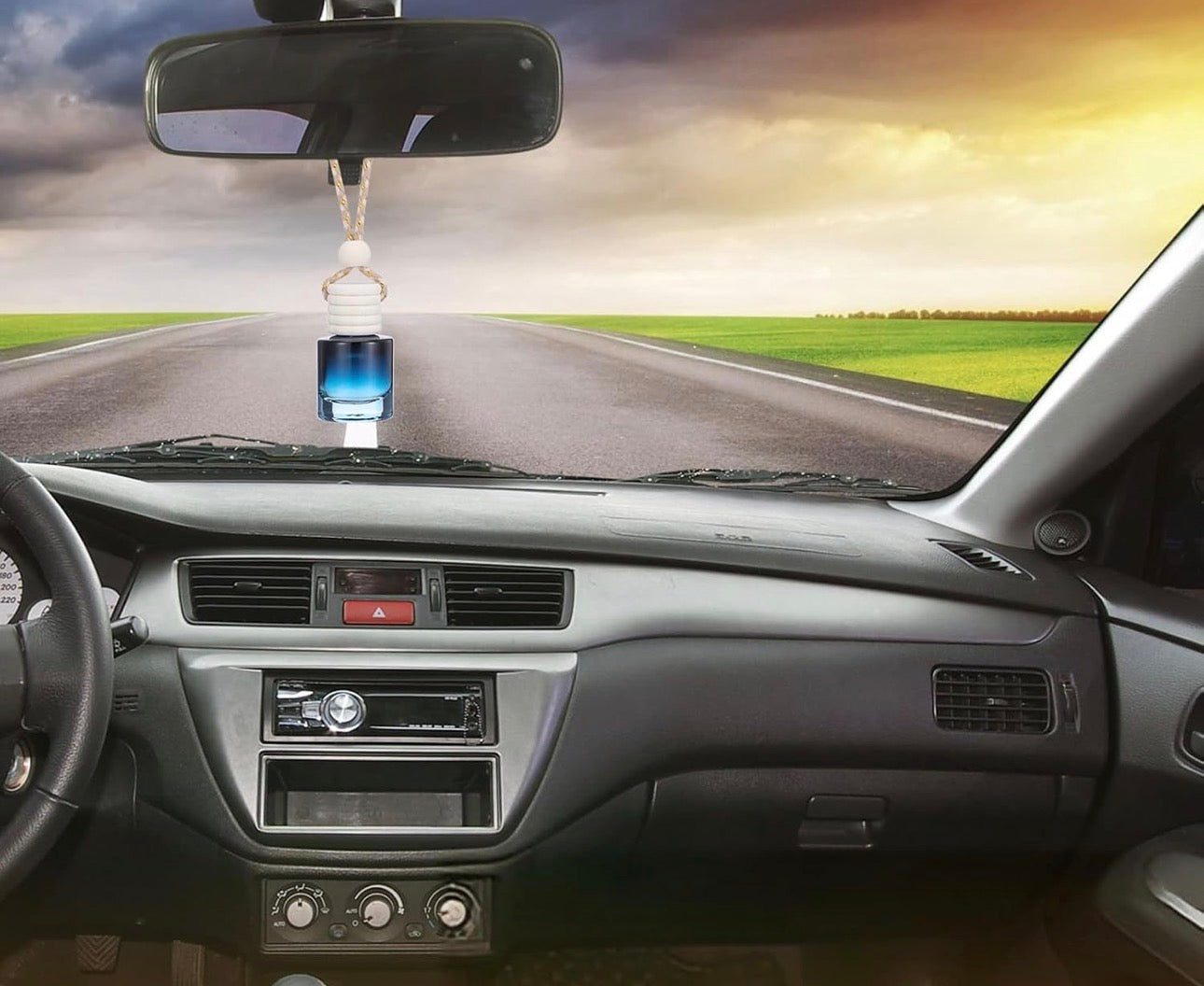 Glass Car Diffuser:  Highly Scented