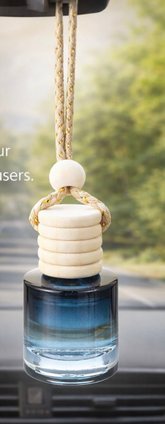 Glass Car Diffuser:  Highly Scented