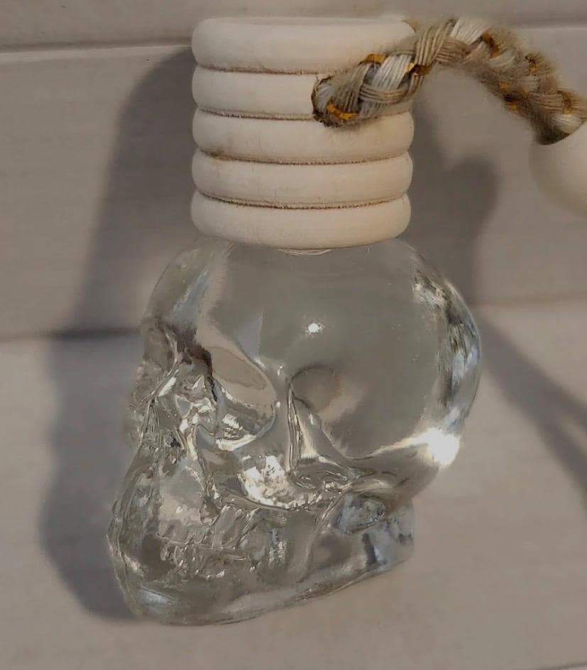 Glass SKULL Car Diffuser