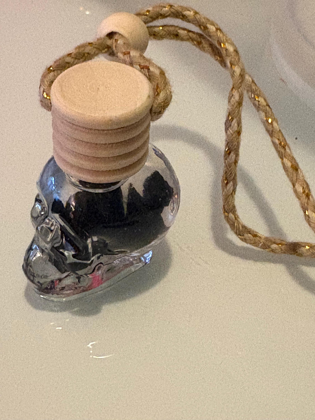 Glass SKULL Car Diffuser