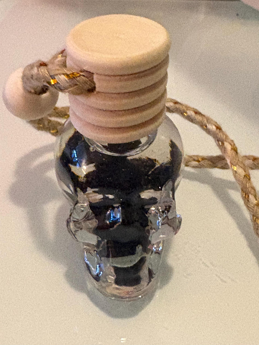 Glass SKULL Car Diffuser