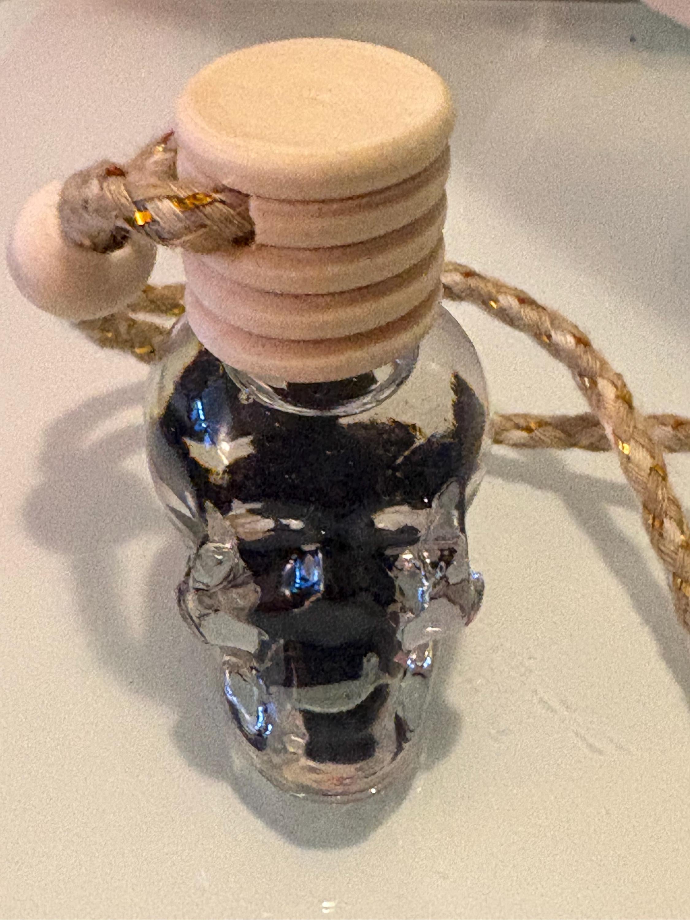 Glass SKULL Car Diffuser